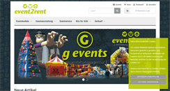 Desktop Screenshot of event2rent.net