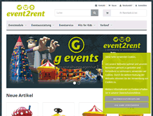 Tablet Screenshot of event2rent.net